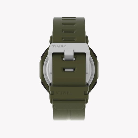 Timex Men's Green Resin Watch, Shock Resistant | Tw2v93700-1