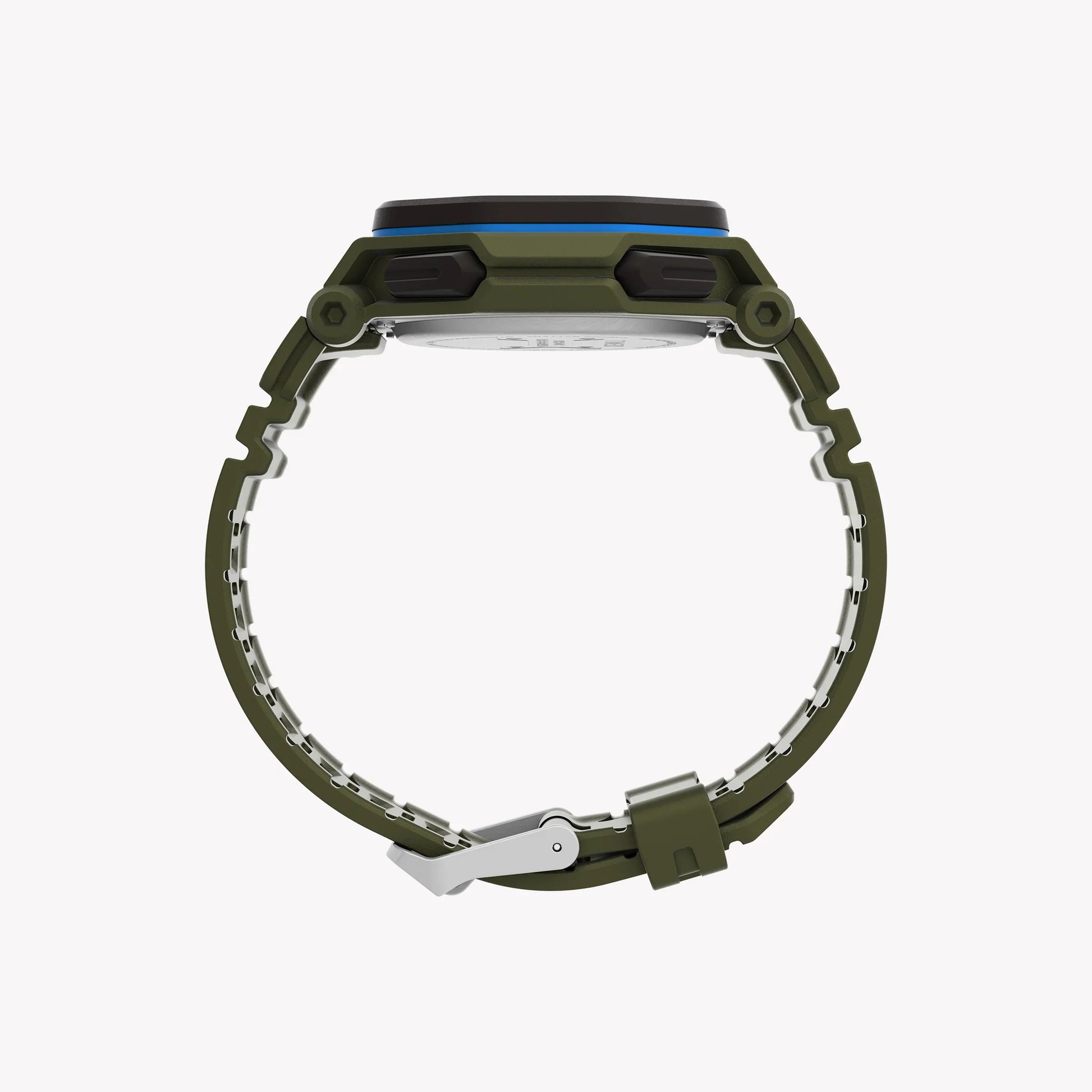 Timex Men's Green Resin Watch, Shock Resistant | Tw2v93700-4