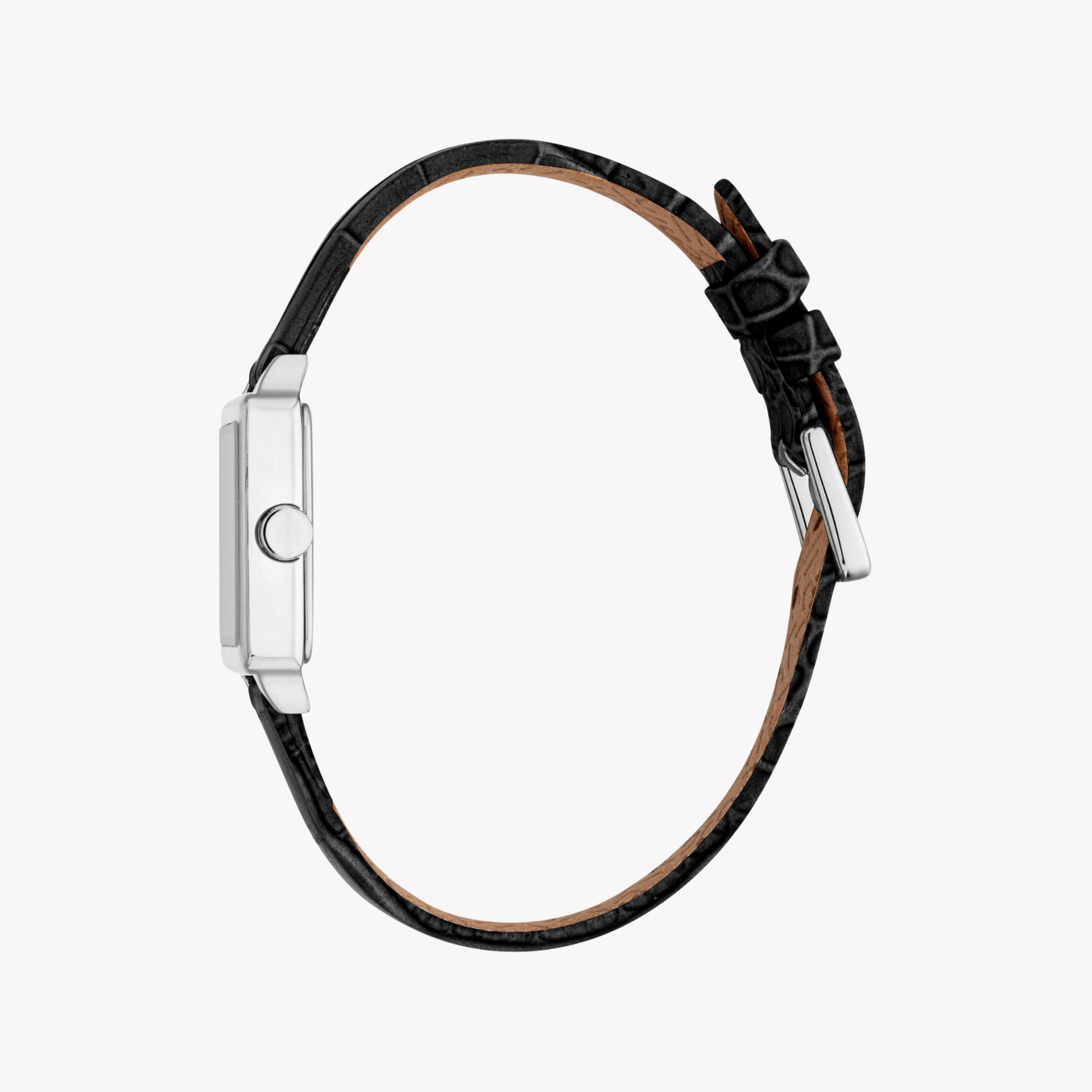 Esprit Women's Stainless/Leather, Silver/Black | Es1l511l0015-2