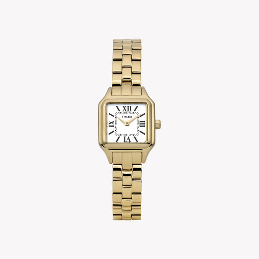 Addison Gold-Tone Case & Bracelet White Dial TW2Y23700 | Stylish Watch-0