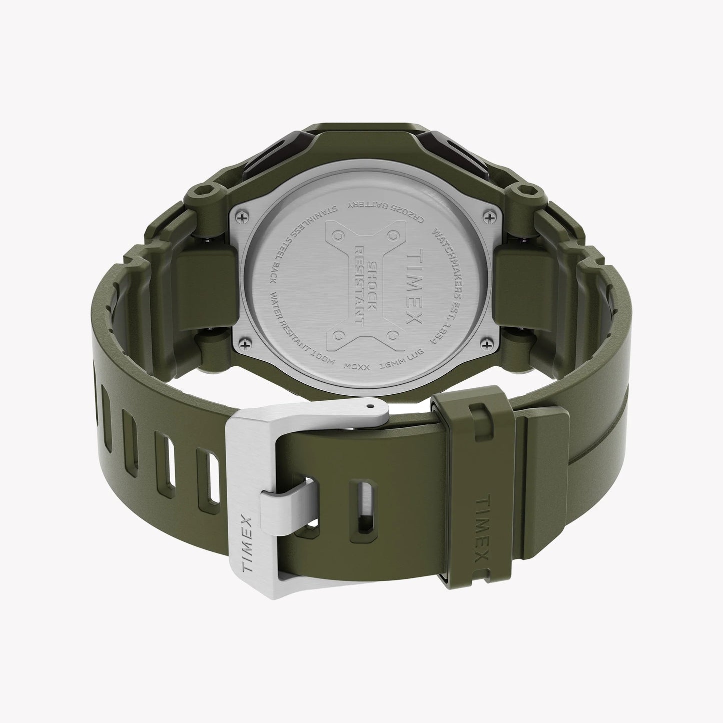 Timex Men's Green Resin Watch, Shock Resistant | Tw2v93700-2