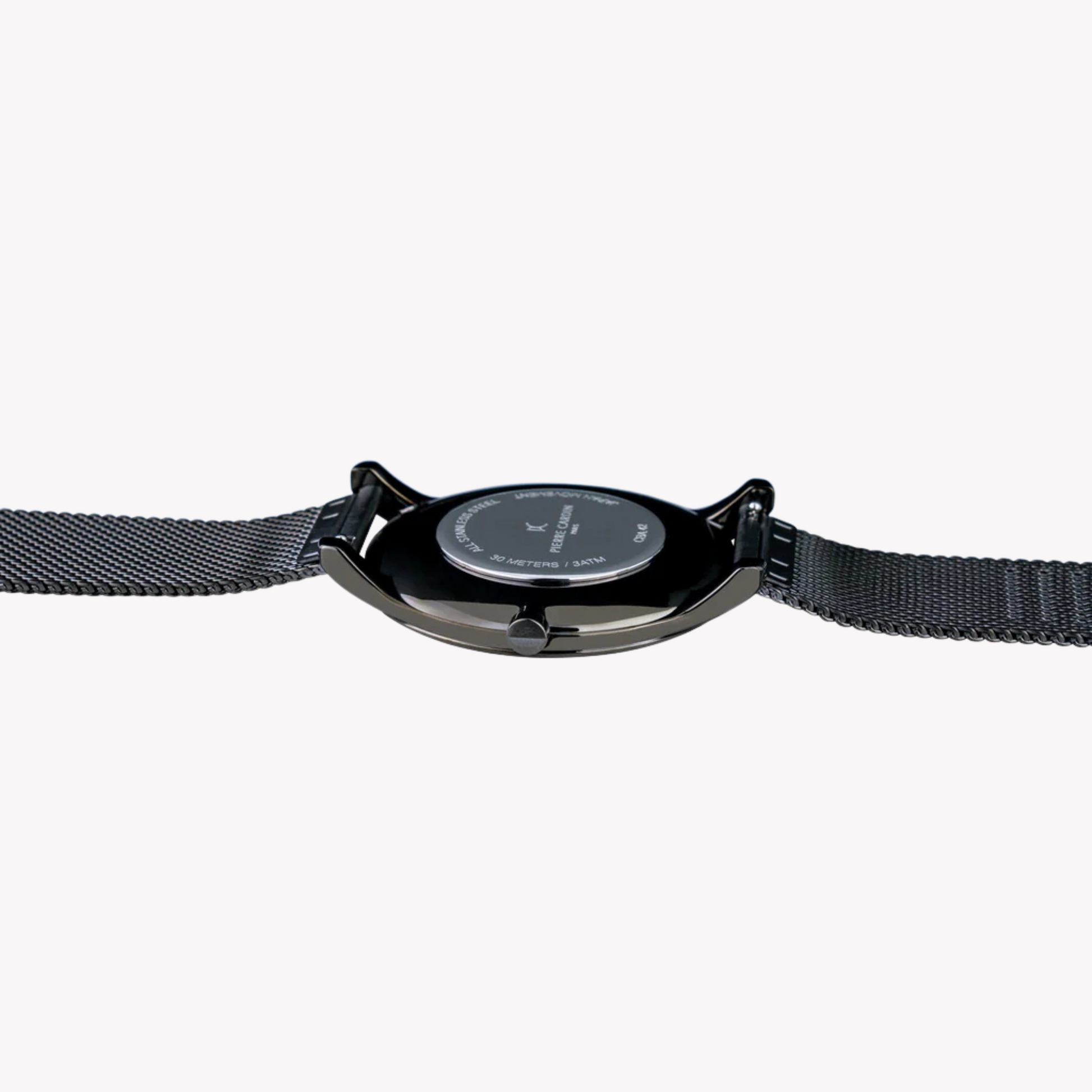 Pierre Cardin Men's Gray Stainless Steel Watch, Black Case | Cba.4014-3